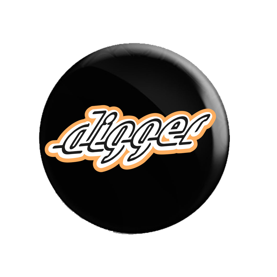 Digger Logo Pin - Black