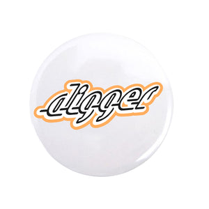 Digger Logo Pin - White